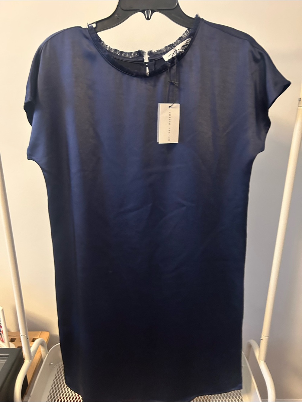Melissa Nepton satin dress size small nwt.